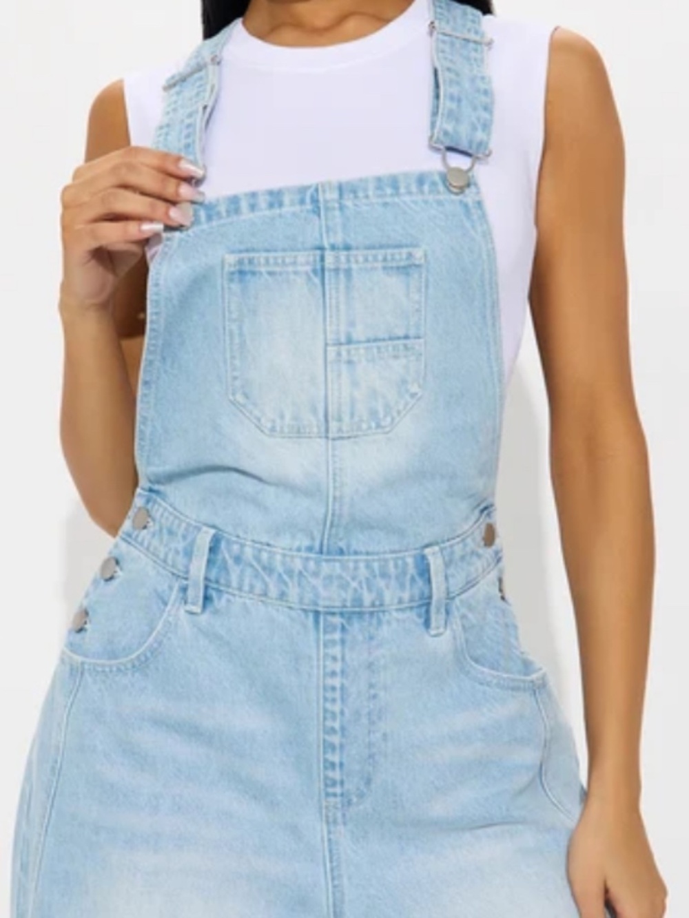 Fashion Nova Ripped Legged Overalls NWT